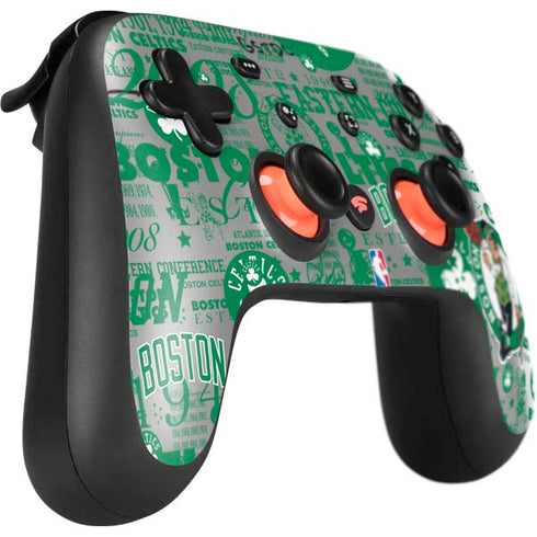 NBA Boston Celtics Historic Blast Google Stadia Controller Skin